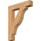 Ekena Millwork Funston Block Smooth Bracket, Western Red Cedar, 5 1/2"W x 32"D x 40"H BKT06X32X40FST05SWR - alternate 1